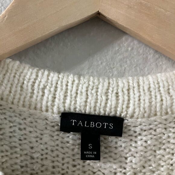 Women’s Talbots SZ Small Argle Wool Blend Sweater Nordic Design - Picture 2 of 15